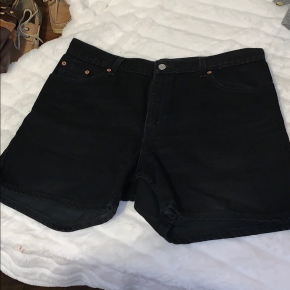 Levi's Pants - Vintage Levi black denim shorts size 14
